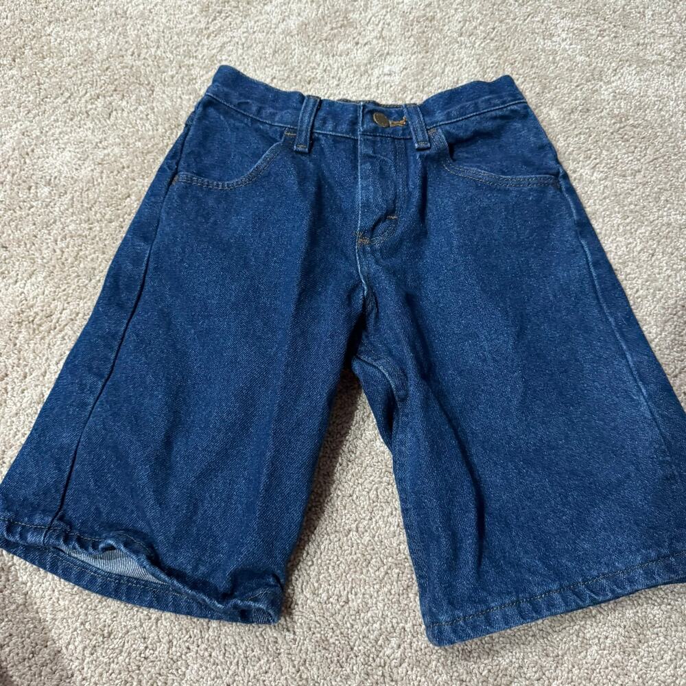 Rustler Boys Classic Jean Shorts Size 10 Regular Medium Wash 100% Cotton